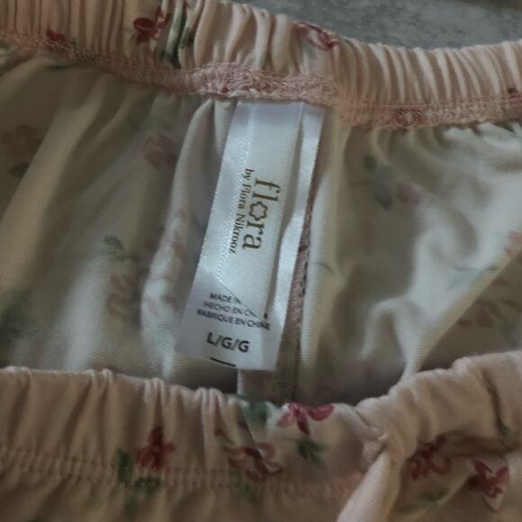 Flora Nikrooz Pink Floral Print Tank Top and Shorts 2 Piece Pajama Set NEW - Picture 6 of 8